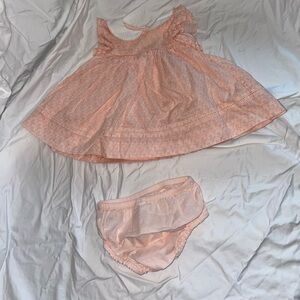Janie and Jack 0-3 month dress w matching bloomers